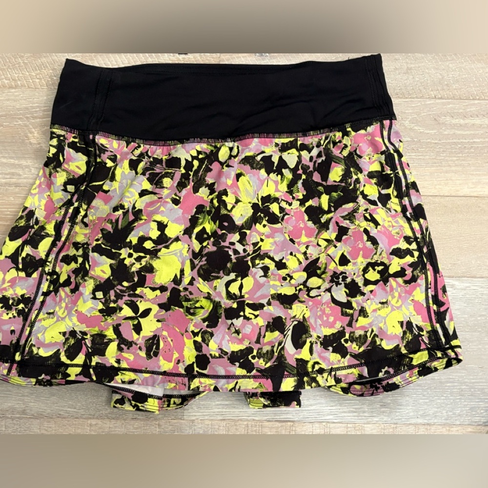 Lululemon Athletica Mini Skirt - Black, Pink, Yellow